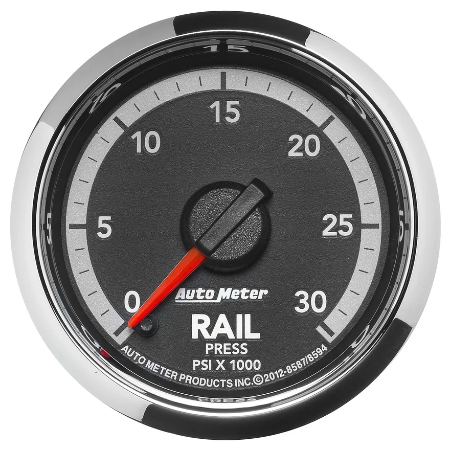 AutoMeter 8594, GAUGE; RAIL PRESS; 2 1/16in.; 30KPSI; DIGITAL STEPPER MOTOR; RAM GEN 4 FACT. MAT