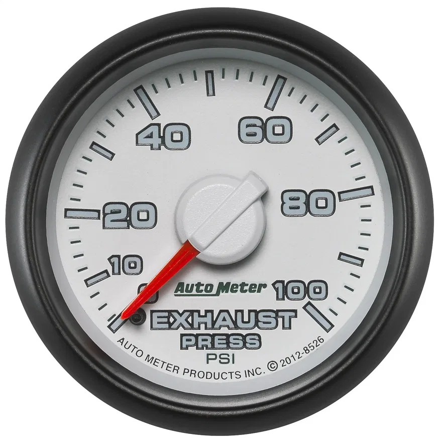 AutoMeter 8526, GAUGE; EXHAUST PRESS.; 2 1/16in.; 100PSI; MECHANICAL; RAM GEN 3 FACTORY MATCH for Dodge