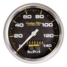 GAUGE; SPEEDOMETER; 5in.; 140MPH; GPS; CARBON FIBER image 1