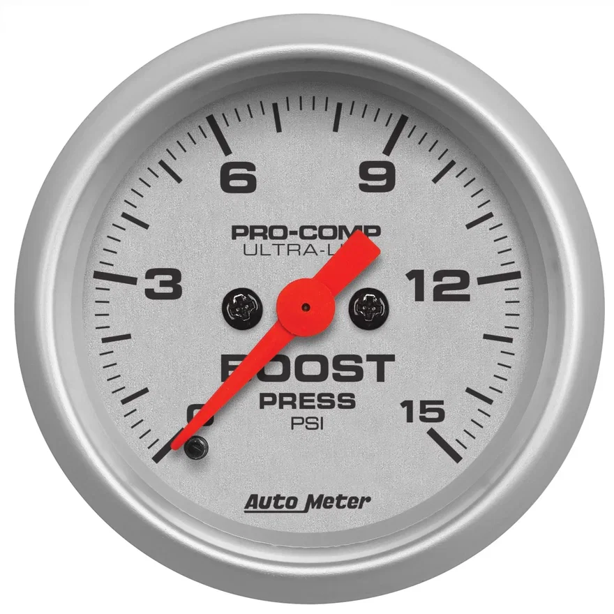AutoMeter 4350, GAUGE; BOOST; 2 1/16in.; 15PSI; DIGITAL STEPPER MOTOR; ULTRA-LITE