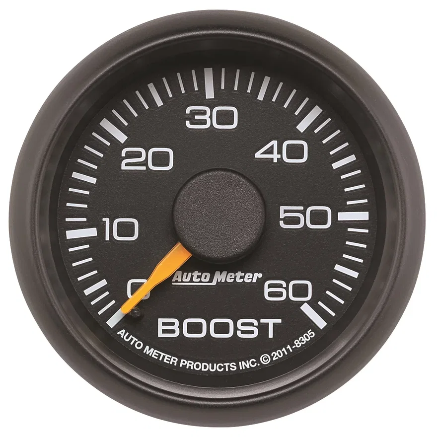 AutoMeter 8305, GAUGE; BOOST; 2 1/16in.; 60PSI; MECHANICAL; GM FACTORY MATCH
