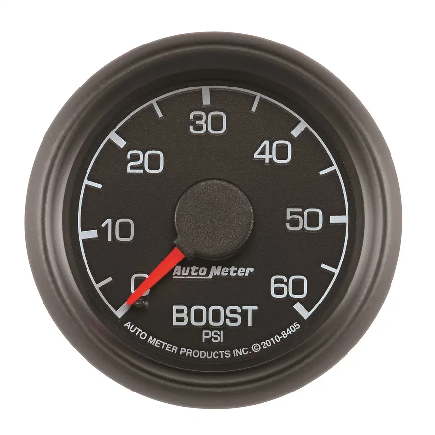 AutoMeter 8405, GAUGE; BOOST; 2 1/16in.; 60PSI; MECHANICAL; FORD FACTORY MATCH