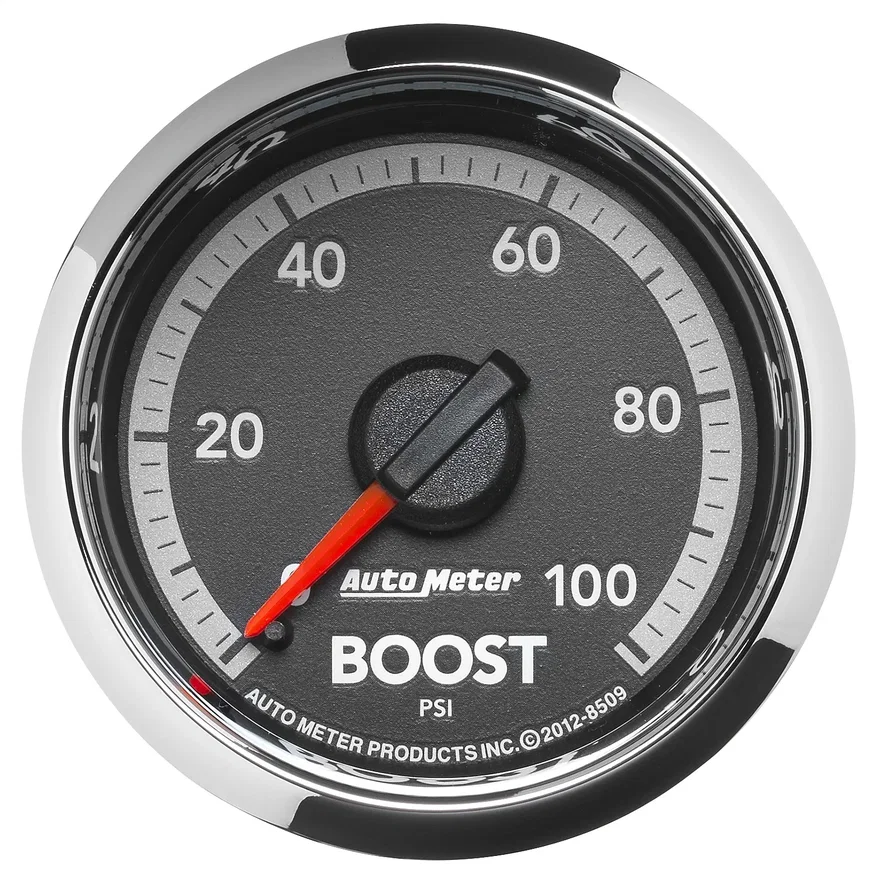 AutoMeter 8509, GAUGE; BOOST; 2 1/16in.; 100PSI; MECHANICAL; RAM GEN 4 FACTORY MATCH