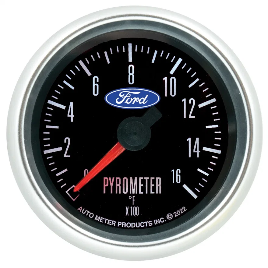 AutoMeter 880905, GAUGE; PYROMETER (EGT); 2 1/16in.; 1600deg.F; DIGITAL STEPPER MOTOR; FORD