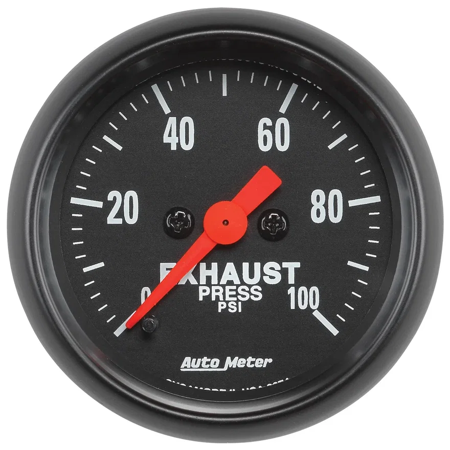 AutoMeter 2674, GAUGE; EXHAUST PRESS; 2 1/16in.; 100PSI; DIGITAL STEPPER MOTOR; Z-SERIES