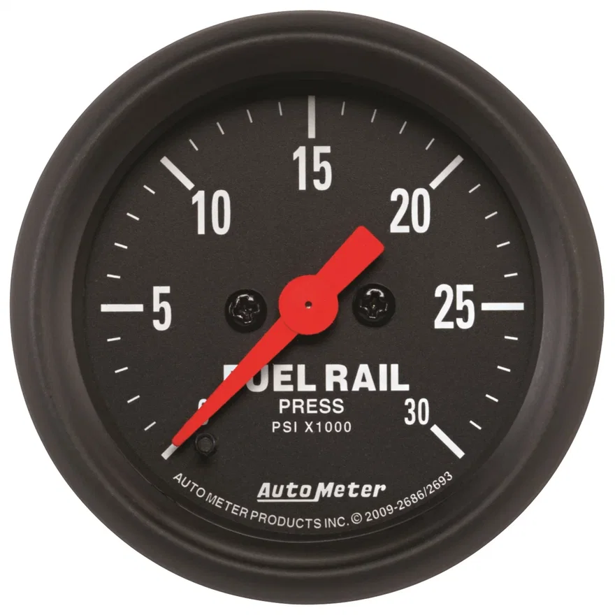 AutoMeter 2686, GAUGE; RAIL PRESSURE (RAM 5.9L); 2 1/16in.; 30KPSI; DIGITAL STEPPER MOTOR; Z