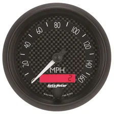 GAUGE; SPEEDOMETER; 3 3/8in.; 160MPH; ELEC. PROGRAMMABLE; GT image 1