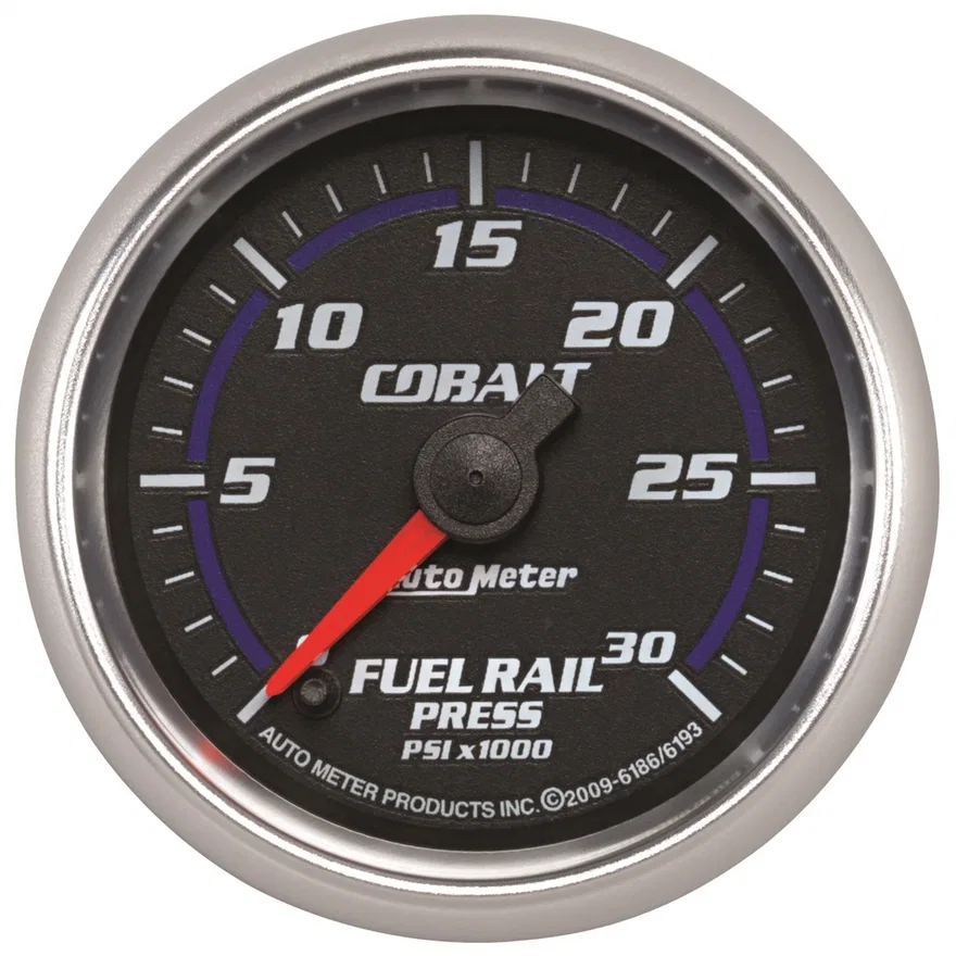 AutoMeter 6186, GAUGE; RAIL PRESSURE (RAM 5.9L); 2 1/16in.; 30KPSI; DIGITAL STEPPER MOTOR; COBAL