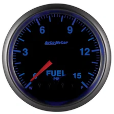 GAUGE; FUEL PRESS; 2 1/16in.; 15PSI; STEPPER MOTOR W/PEAK/WARN; ELITE image 4