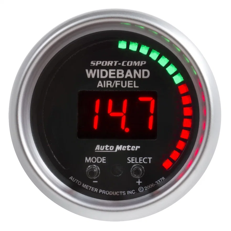 GAUGE; AIR/FUEL RATIO-PRO PLUS; 2 1/16in.; 10:1-20:1; DIGITAL W/PK/WRN; SC