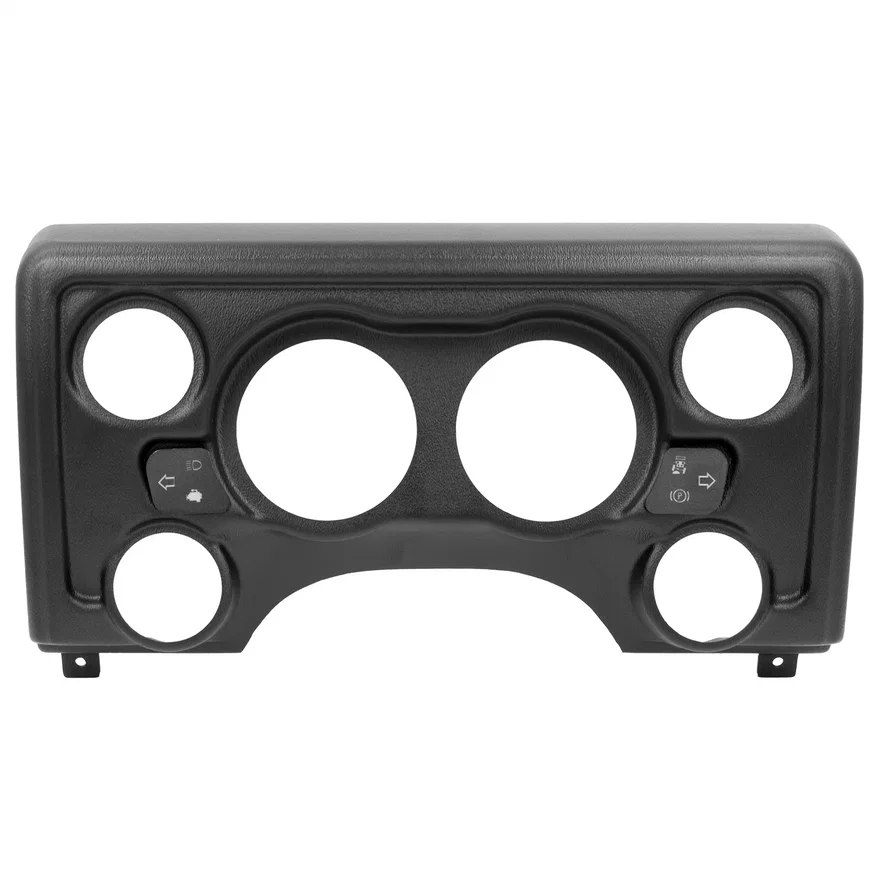 AutoMeter 90011, GAUGE MOUNT; DIRECT FIT DASH PANEL; 6 GAUGE (3 3/8in. X2; 2 1/16in. X4); JEEP TJ