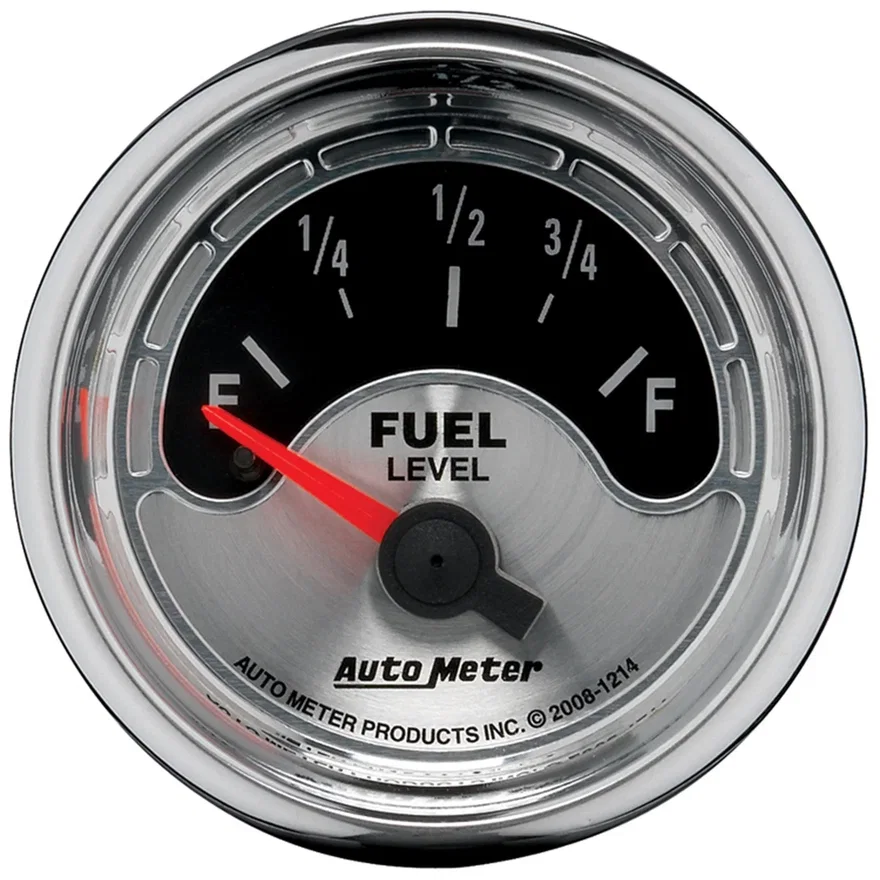 GAUGE; FUEL LEVEL; 2 1/16in.; 0OE TO 90OF; ELEC; AMERICAN MUSCLE