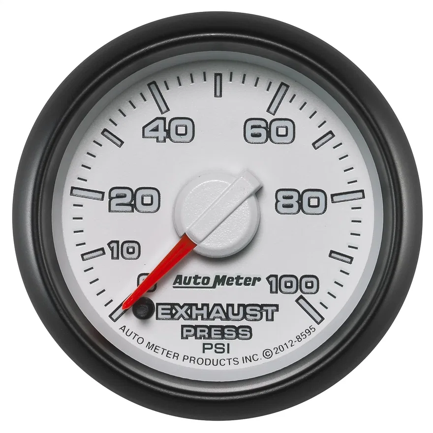 AutoMeter 8595, GAUGE; EXHAUST PRESS.; 2 1/16in.; 100PSI; STEPPER MOTOR; RAM GEN 3 FACTORY MATCH for Dodge