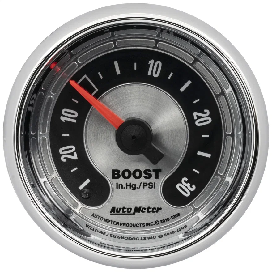 AutoMeter 1208, GAUGE; VAC/BOOST; 2 1/16in.; 30INHG-30PSI; MECHANICAL; AMERICAN MUSCLE