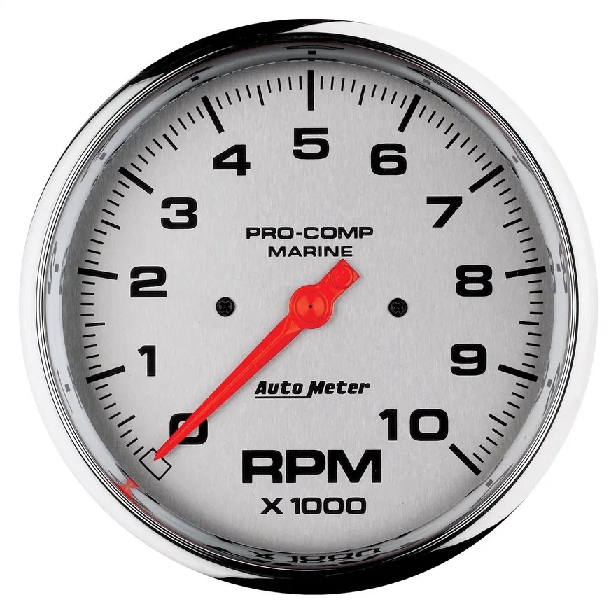 AutoMeter 200801-35, GAUGE; TACHOMETER; 5in.; 10K RPM; MARINE CHROME