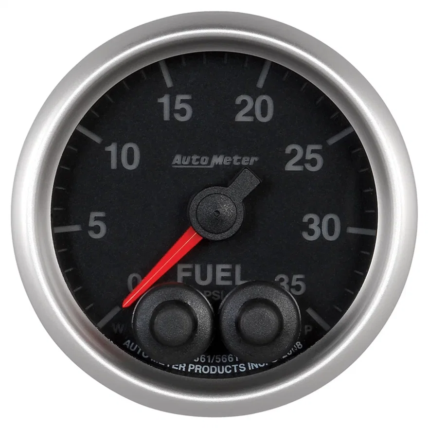 GAUGE; FUEL PRESS; 2 1/16in.; 35PSI; STEPPER MOTOR W/PEAK/WARN; ELITE