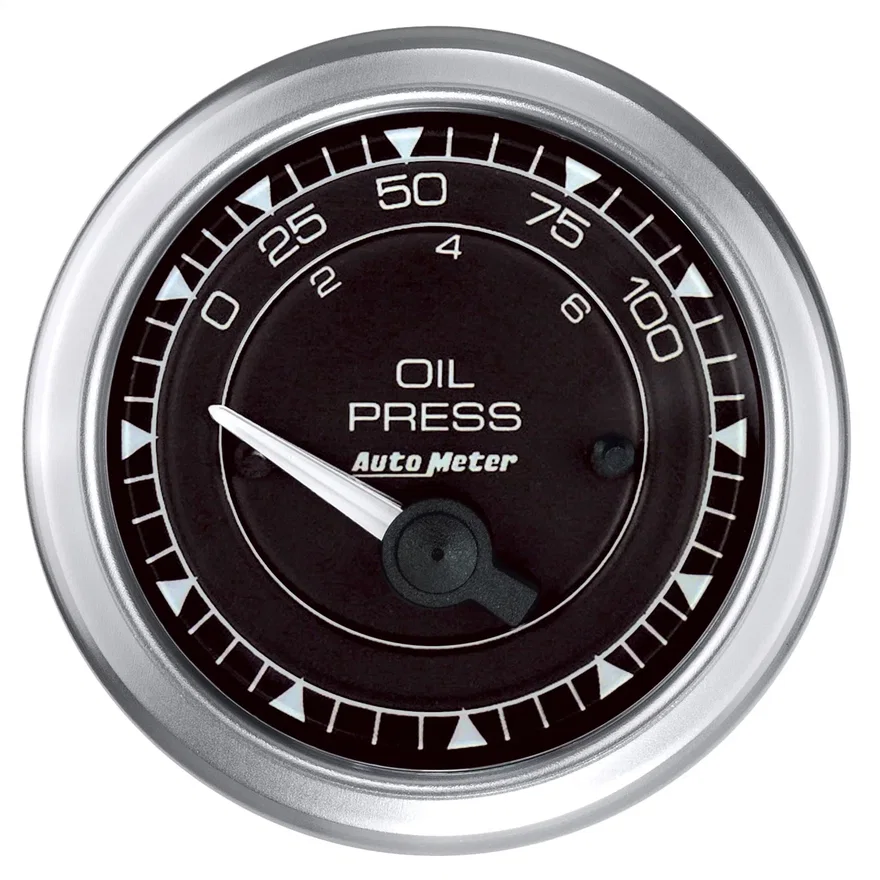 AutoMeter 8127, GAUGE; PRESS; 2 1/16in.; 100PSI; ELEC; CHRONO