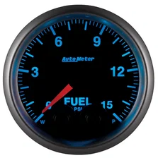 GAUGE; FUEL PRESS; 2 1/16in.; 15PSI; STEPPER MOTOR W/PEAK/WARN; ELITE image 5
