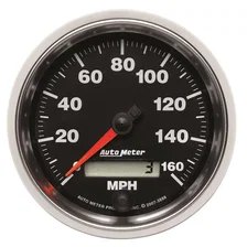GAUGE; SPEEDOMETER; 3 3/8in.; 160MPH; ELEC. PROGRAMMABLE; GS image 1
