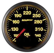 GAUGE; OIL TEMP; 2 1/16in.; 340deg.F; STEPPER MOTOR W/PEAK/WARN; ELITE image 4