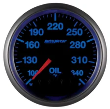 GAUGE; OIL TEMP; 2 1/16in.; 340deg.F; STEPPER MOTOR W/PEAK/WARN; ELITE image 2