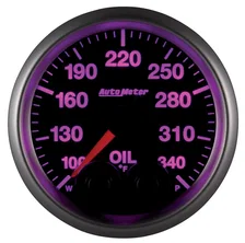 GAUGE; OIL TEMP; 2 1/16in.; 340deg.F; STEPPER MOTOR W/PEAK/WARN; ELITE image 7