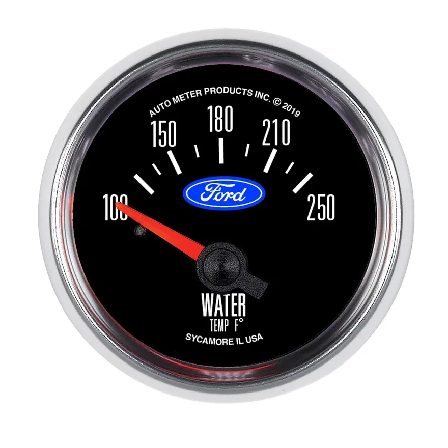 GAUGE; WATER TEMP; 2 1/16in.; 100-250deg.F; ELECTRIC; FORD