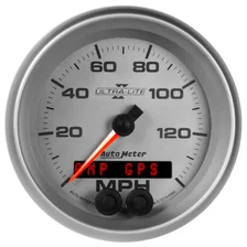 GAUGE; SPEEDOMETER; 3 3/8in.; 140MPH; GPS; ULTRA-LITE II image 1