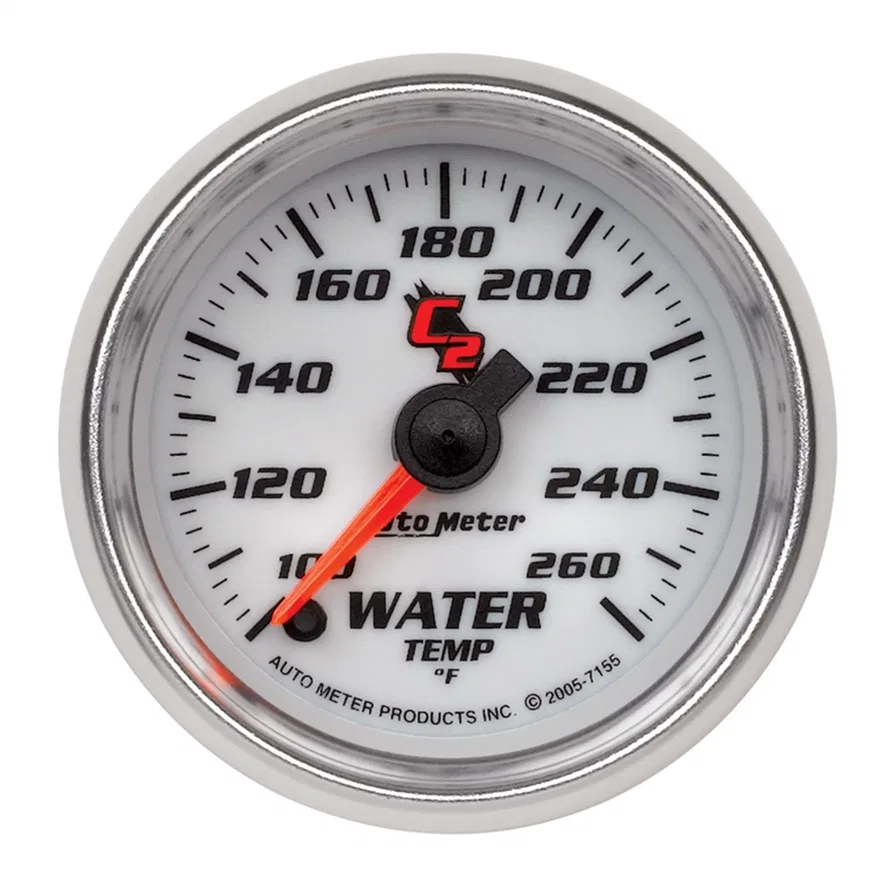 GAUGE; WATER TEMP; 2 1/16in.; 100-260deg.F; DIGITAL STEPPER MOTOR; C2
