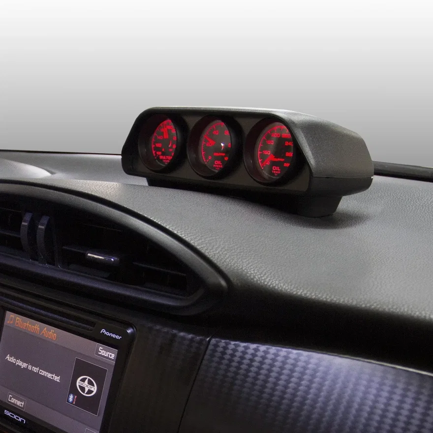 AutoMeter 5285, GAUGE MOUNT; DIRECT FIT DASH TOP; TRIPLE; 2 1/16in.; SCION FRS/SUBARU BRZ
