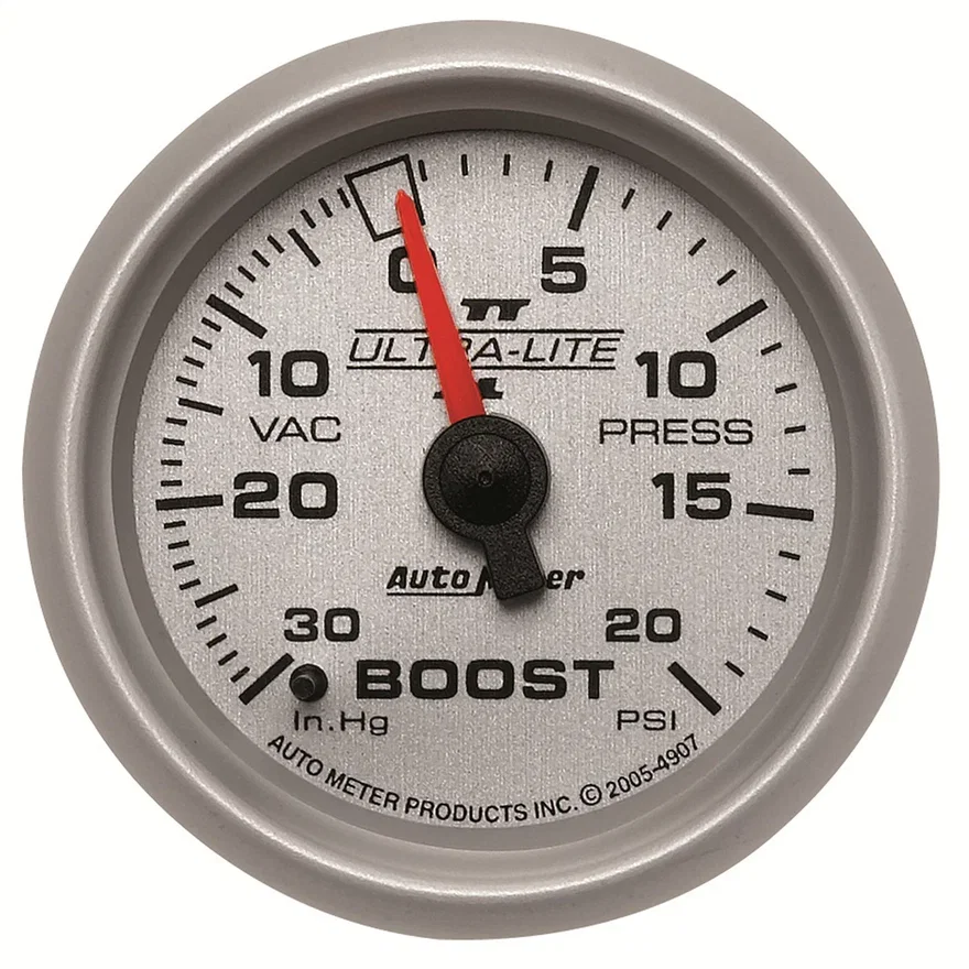 GAUGE; VAC/BOOST; 2 1/16in.; 30INHG-20PSI; MECHANICAL; ULTRA-LITE II