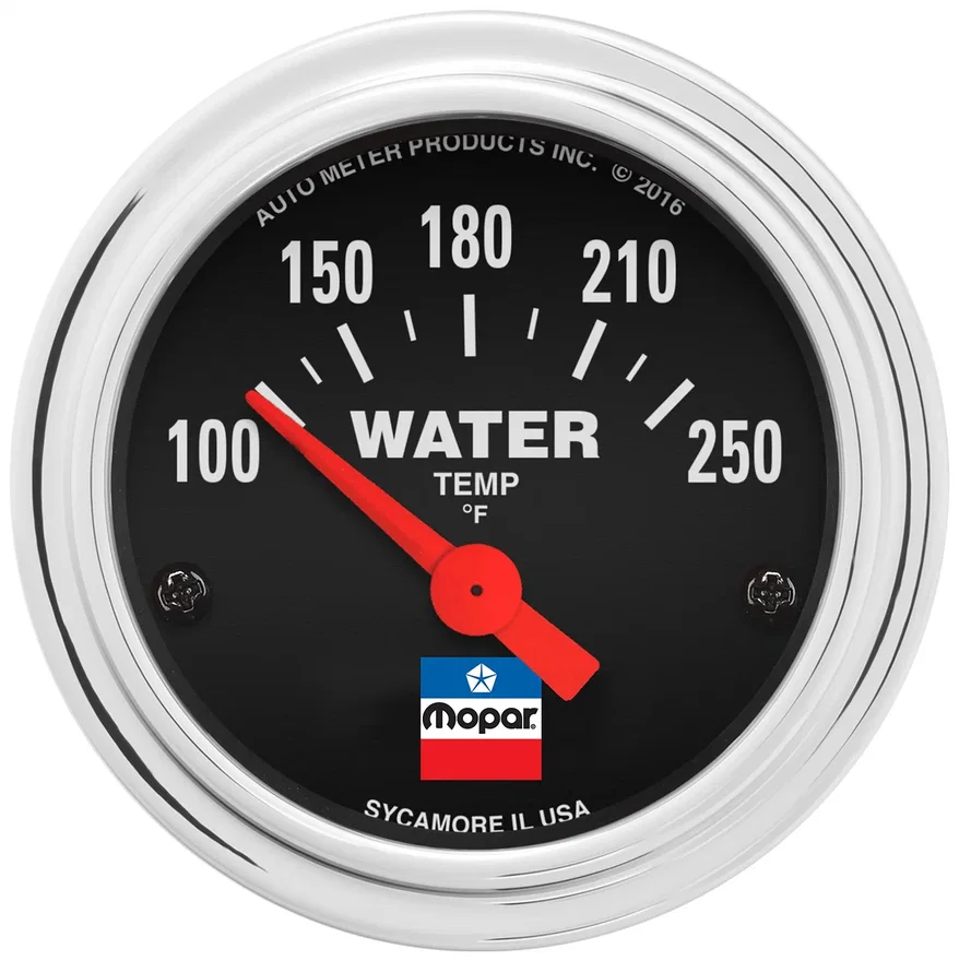 AutoMeter 880787, GAUGE; WATER TEMP; 2-1/16in.; 100-250`F; ELEC; MOPAR CLASSIC