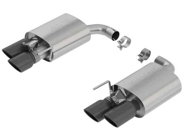 Borla 11951BC, With Active Exhaust Valve Axle-Back Exhaust System S-Type for 2018-2021 Ford Mustang GT