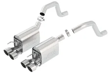 C6 Corvette Z06/ C6 Corvette ZR1 2006-2013 Axle-Back Exhaust System S-Type II image 1