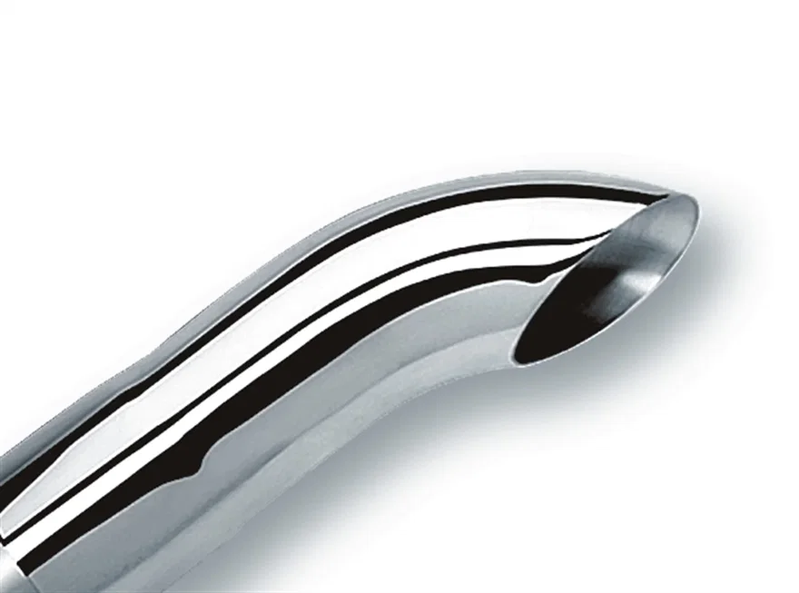 Borla 20140, Tip 3in Inlet/ 3in Outlet Single Round Turndown/ Turnout