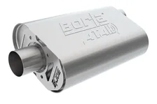CrateMuffler Muffler Chrysler/ Dodge/ Plymouth/ Mopar Big Block 383/ 413/ 426/ 440 CID V8 Moderate Output 2.5 in. Offset Inlet/ 2.5 in. Center Outlet ATAK image 1