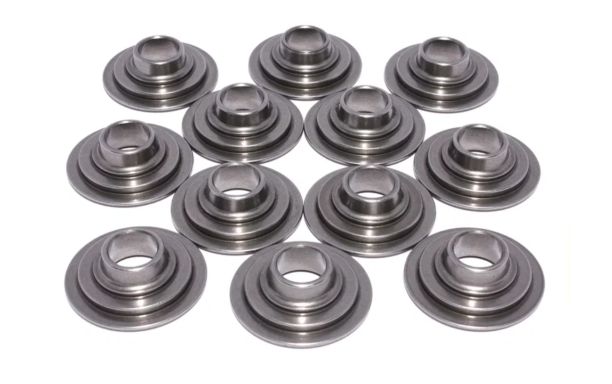 COMP Cams 1730-12, 10 Degree Tool Steel Retainer Set of 12 All Valves w/ 1.437"-1.500" O.D. Springs
