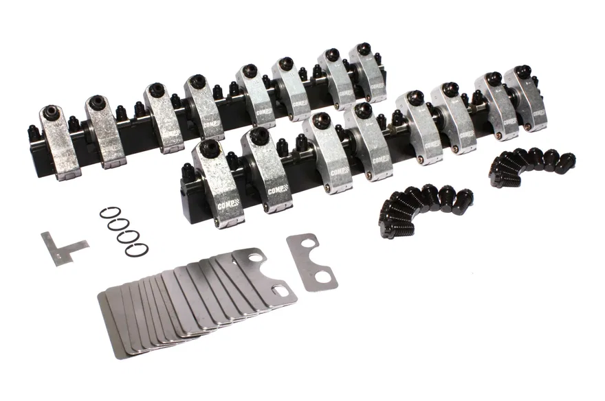 COMP Cams 1514CPG, Shaft-Mount Aluminum 1.6 Ratio Rocker Kit for Ford 289-351W w/ OE Head