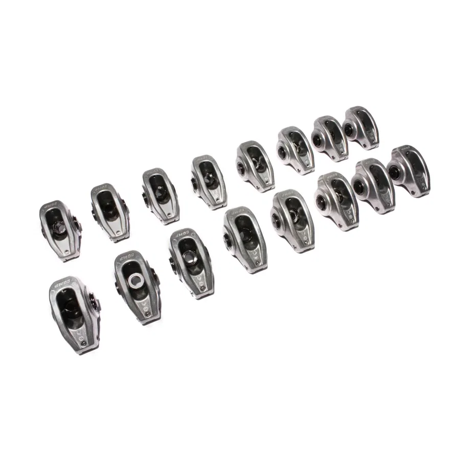 COMP Cams 17001-16, High Energy Aluminum 1.5 Ratio Roller Rocker Set for SBC 265-400 w/ 3/8" Stud