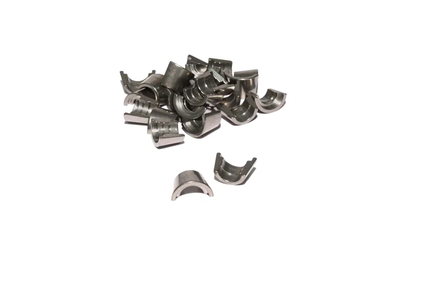 COMP Cams 638-12, Titanium Set of 12 - 10 Degree, 11/32", Single Groove Locks w/ Lash Cap Recess