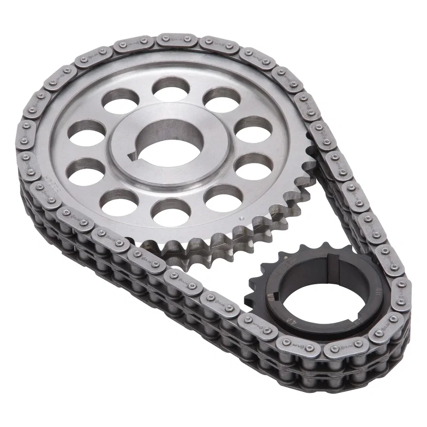 Edelbrock 7828, Performer-Link Adjustable True-Roller Timing Chain Set