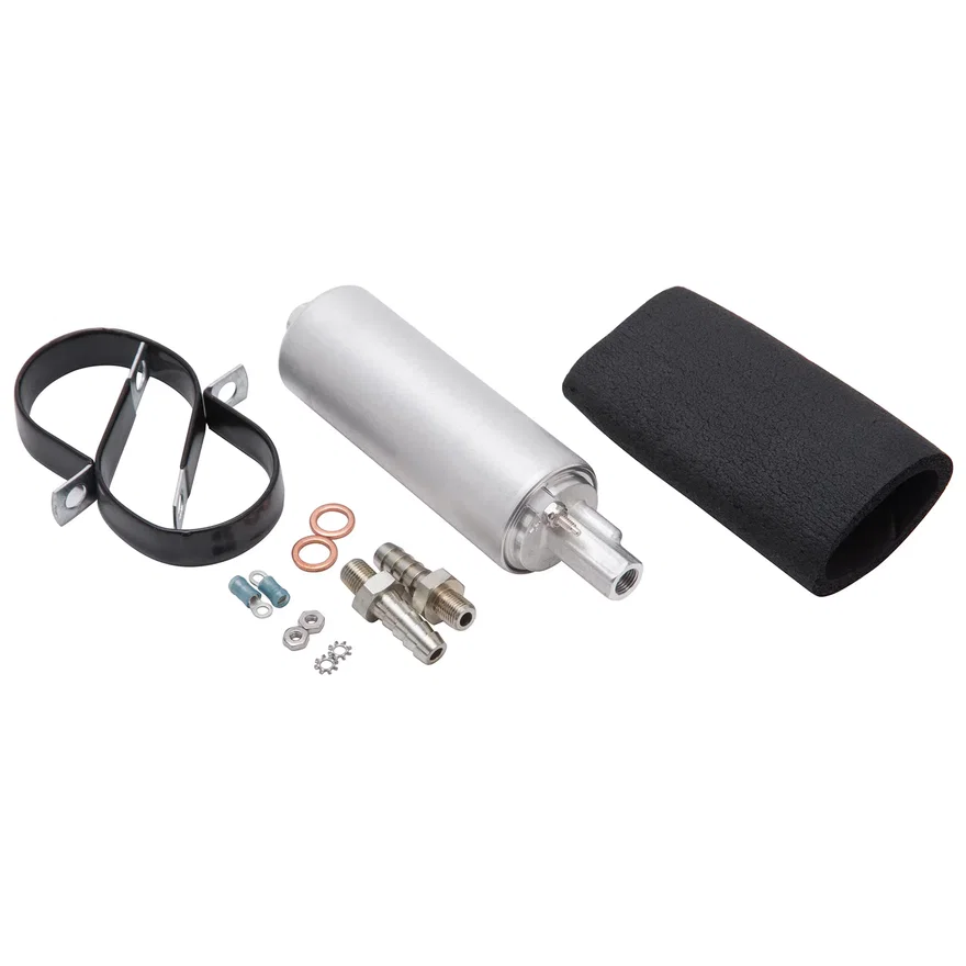 Edelbrock 3594, Electric Fuel Pump #3594 In-Line Rated at 67 GPH at 43.5 PSI
