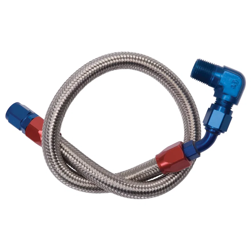 Edelbrock 8124, Braided Stainless Steel Fuel Hose Kit