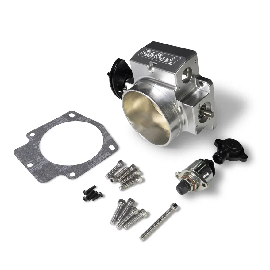 Edelbrock 3970, Victor LS Series 90mm Throttle Body, Satin