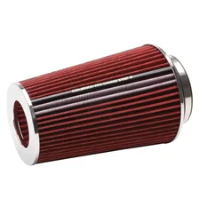 Pro-FloÂ® Universal Red Tall Conical Air Filter with 3", 3.5", and 4" Inlet image 1