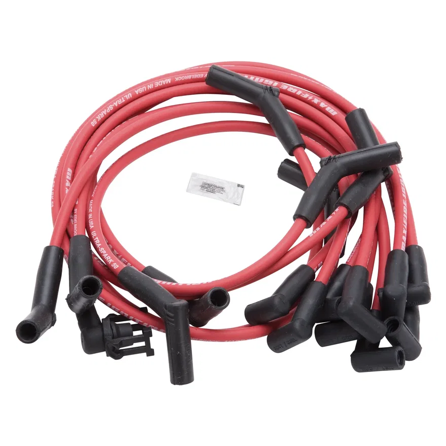 Edelbrock 22714, Max-Fire Engine Specific (Ultra-Spark 50) High Performance Spark Plug Wire Set