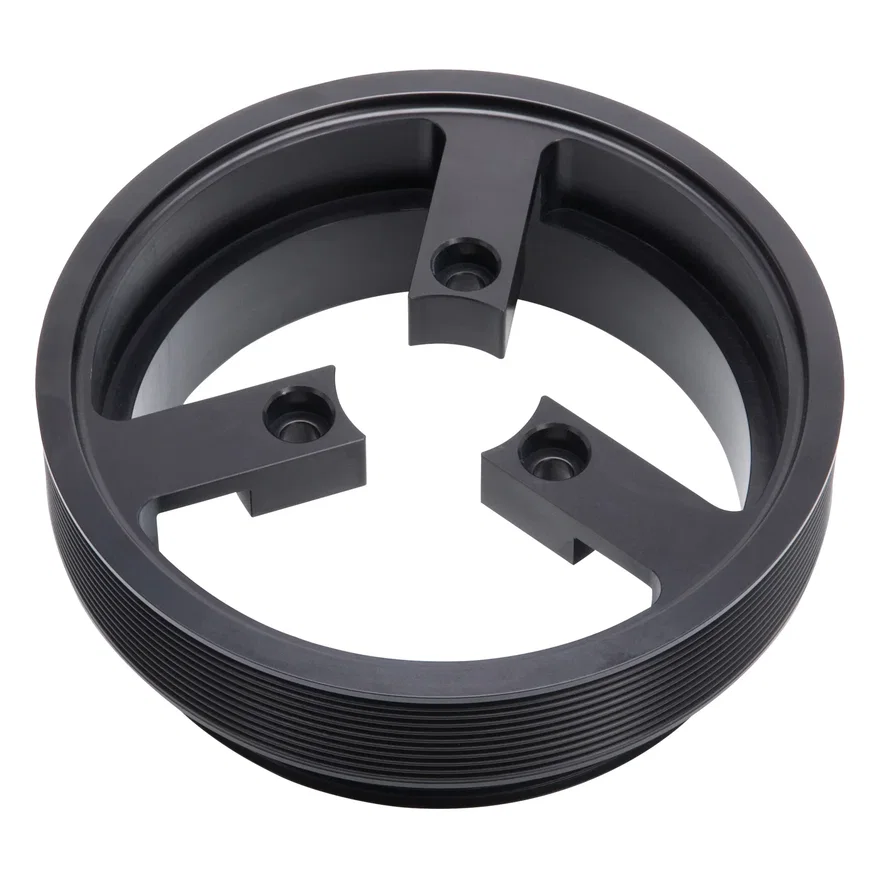 Edelbrock 15815, 15% Overdrive Crank Pulley for 2014-19 C7 Corvette E-Force Supercharger Systems