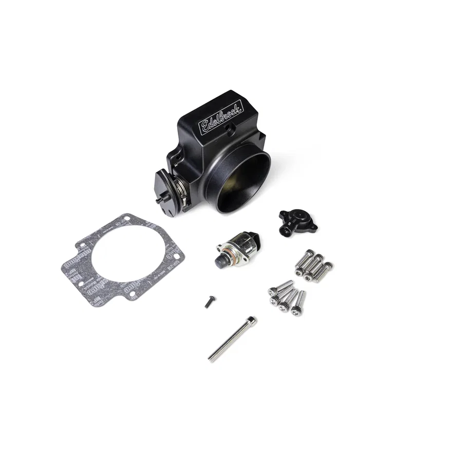 Edelbrock 39703, Victor LS Series 90mm Throttle Body, Black