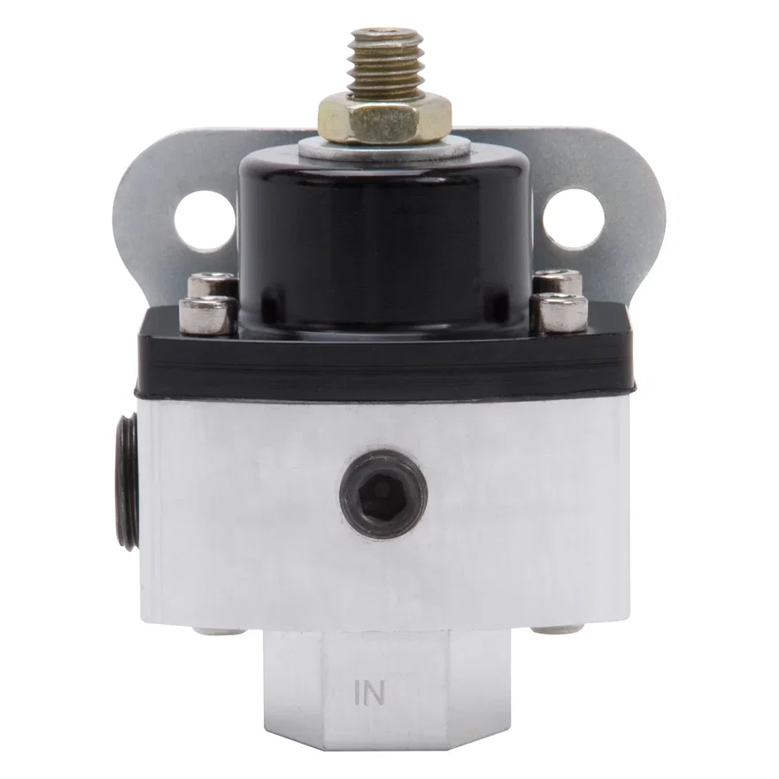 Edelbrock 8190, Adjustable Billet Fuel Pressure Regulator (4.5-9 psi)