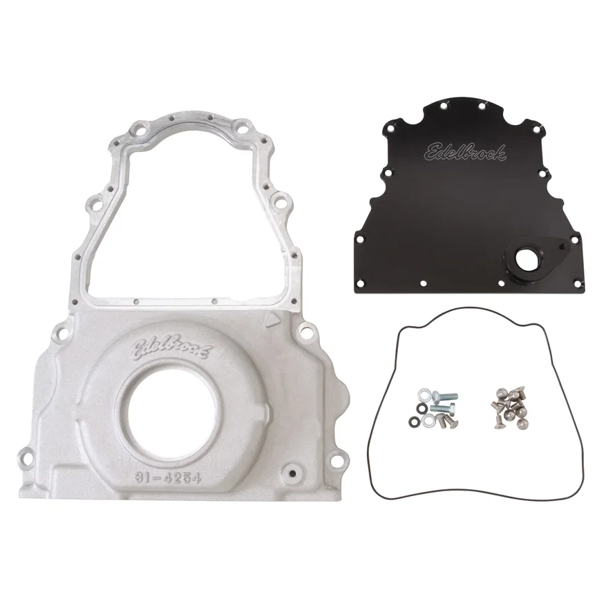 Edelbrock 4255, Timing Cover 2004-07 GM LS2 Two Piece
